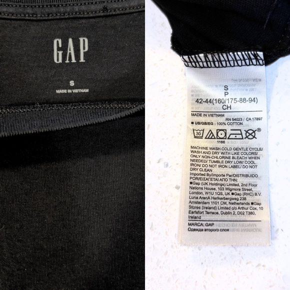 Gap Pocket T-shirt Dress Black Size S - Picture 8 of 8